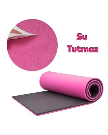 10 mm Fitness Yoga Matı Kaymaz Yüzey Çift Taraflı Kullanım Dayanıklı Eva Malz