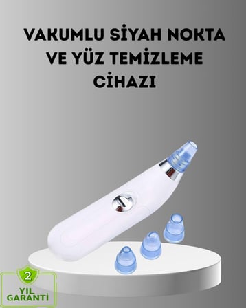 Siyah Nokta ve Gözenek Temizleyici Vakumlu Cihaz – Masajlı Derin Temizlik Teknol