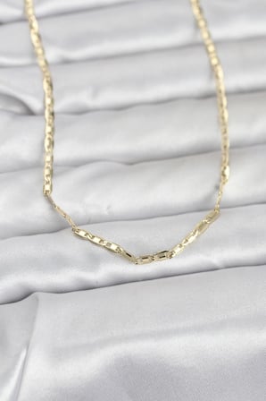 CM 14K Gold Renk Gemici Zincir Model 60 cm Kadın Kolye 5886