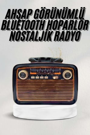 Bluetooth Hoparlör Ahşap Renk Vintage Işıklı Nostaljik Radyo Fm Ahşap Görün?