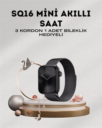 SQ-16 Mini Series 10 – Dokunmatik Akıllı Saat | Kalp Ritmi SpO2 Uyku Takibi