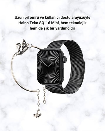 SQ-16 Mini Series 10 – Dokunmatik Akıllı Saat | Kalp Ritmi SpO2 Uyku Takibi