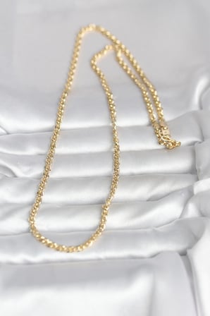 CM 14K Gold Renk Zincir Model 60 cm Kadın Kolye 5886