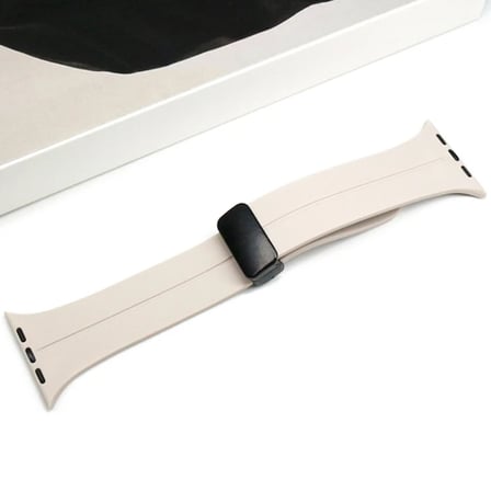 Ally Apple Watch 7-8 45mm 6-5-4 44mm Watch Ultra 49mm Manyetik Uçlu Silikon Kayış