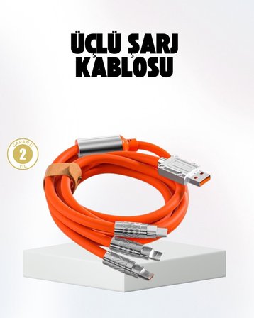 Hızlı Şarj Uyumlu Şarj Kablosu – Esnek Yapı Güçlü Bağlantı Yüksek Perfo