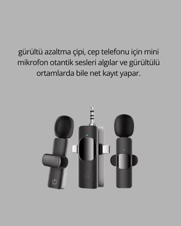 Mobil Uyumlu Mikrofon - Dış Mekân İçin İdeal