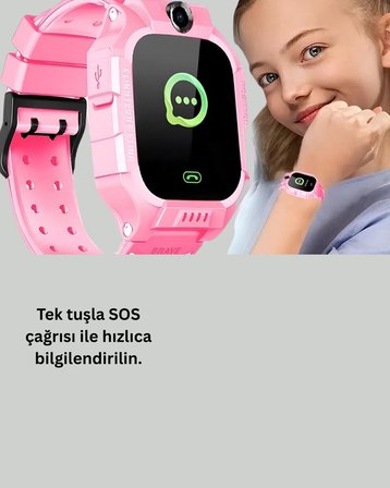 S10 Akıllı Çocuk Saati Anlık Konum ve Sesli Mesaj Destekli