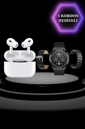 Aynalı Bluetooth Kulaklık Yeni Nesil Akıllı Saat Titreşimli Nabız Ölçer Spor