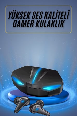 Oyuncu Kulaklığı Mikrofonlu Kablosuz Gaming Kulaklık Powerban Yüksek Ses Kalite