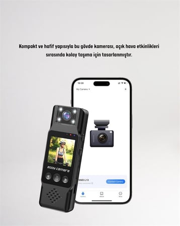 Hareket Algılayıcılı Taşınabilir Mini Kamera – 3MP Fotoğraf Düşük Güç 