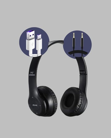 Ayarlanabilir Baş Bandı ve Yumuşak Kulak Yastıklı Bluetooth Kulaklık