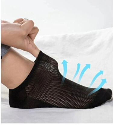 Mab 20 Çift Ekonomik Siyah Beyaz Unisex Pamuklu Patik Çorap