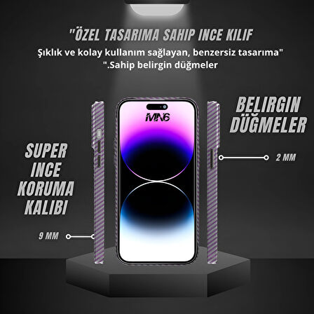 MN6 14 Pro Kılıf/kamera Koruma Çerçeveli/iphone 14 Pro Kılıf/özel Tasarımlı/ultra Ince/magsafe Özellikli