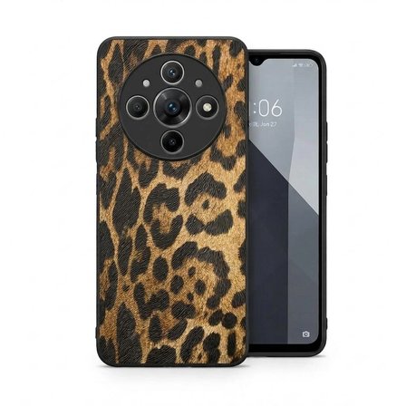 Honor Magic 7 Lite Uyumlu Kılıf Leopar Desenli Kapak Hlt-Leopar