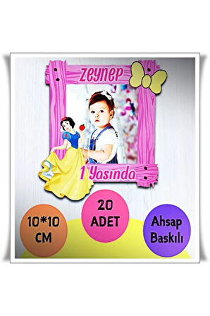 Bebek Çocuk Doğum Günü Resimli Ahşap Magnet 20 Adet a11