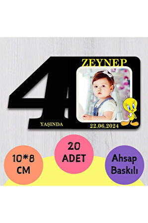 İsimli Ve Fotoğraflı Doğum Günü Magneti 10 Adet