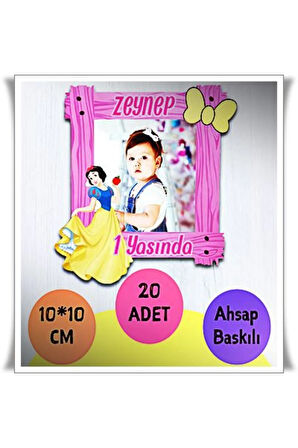 Bebek Çocuk Doğum Günü Resimli Ahşap Magnet 15 Adet