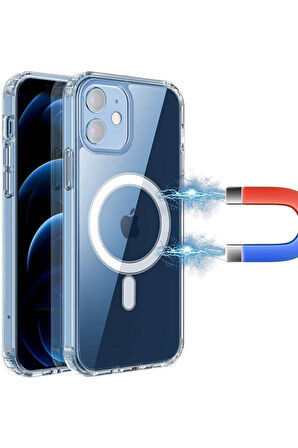 Iphone 11 Kılıf Magsafe Destekli Şeffaf