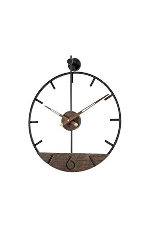 Mahsertini Masif 60 Cm Duvar Saati , Modern Dekoratif Metal Duvar Saati