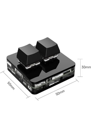 2 Tuşlu Mini Klavye Makro Klavye Mekanik Rgb Pın Klavyesi Programlanabilir Windows Ve Mac Için