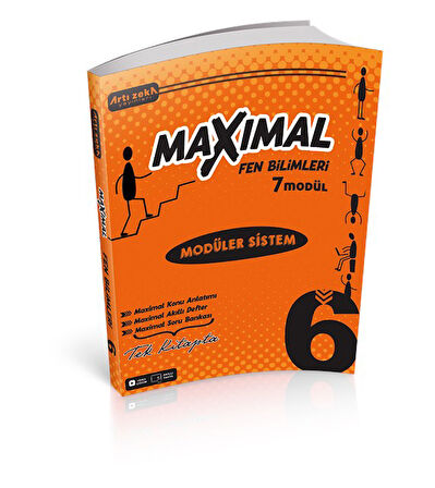 6. Sınıf Maximal Modüler Sistem Matematik, Fen, Türkçe, Sosyal Seti (4 Kitap)