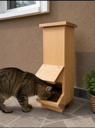 Kedi mamalı ahşap iç ve dış mekan 50x20x20 cm