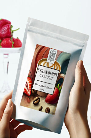 Strawberry Coffee 100g, Çilek Aromalı Filtre Kahve