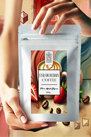 Strawberry Coffee 100g, Çilek Aromalı Filtre Kahve