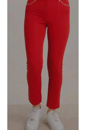Yüksek Bel Esnek Kumaş Slim Fit Pantolon - kahverengi