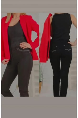 Yüksek Bel Esnek Kumaş Slim Fit Pantolon - kahverengi
