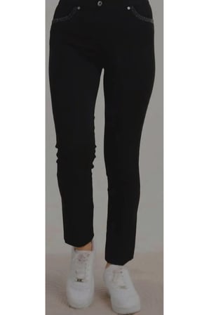 Yüksek Bel Esnek Kumaş Slim Fit Pantolon - Lacivert