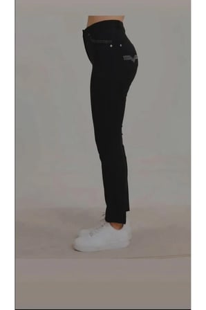 Yüksek Bel Esnek Kumaş Slim Fit Pantolon - Lacivert