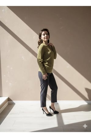 Yüksek Bel Füme Klasik Kesim Slim Fit Pantolon