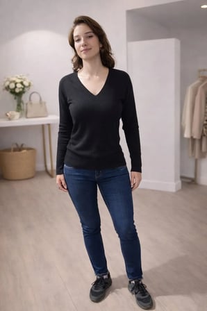 Yan Taş Detaylı Toparlayıcı Jean - Mavi