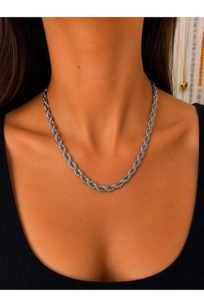 Silver Burgu Zincir Kolye
