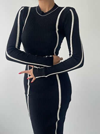 Ribbon Triko Elbise