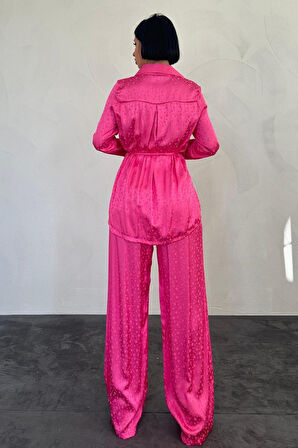 Pembe Jakarlı Biye Takım