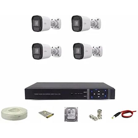 UNV 4 Kameralı FHD SET