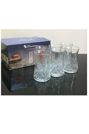 12'li Timeless Çay Bardağı Kristal Kesme Bardak Sadece Bardak