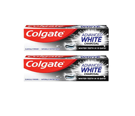 Colgate Advanced White Charcoal Diş Macunu 2 x 75 ML