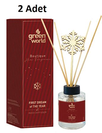 Green World Boutique Çubuklu Oda Kokusu 100 ML First Dream of The Year x 2 Adet