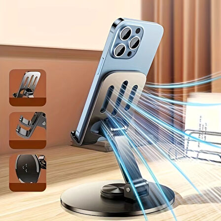 Poco F2 F3 F4 F5 Pro  360 Katlanabilir Metal Masaüstü Tablet Telefon Standı