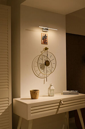 Premium Massive Gold Orta Boy (37X55CM)-modern Dekoratif Metal Duvar Saati