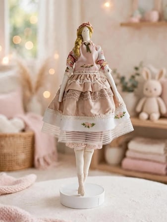 Matilda Tilda Bebek Oyuncak Model Bebek El Yapımı 55 cm