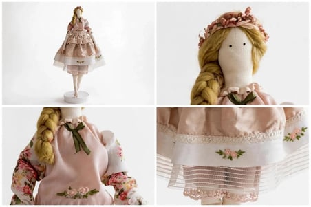 Matilda Tilda Bebek Oyuncak Model Bebek El Yapımı 55 cm
