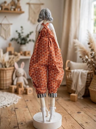 Matilda Tilda Bebek Oyuncak Model Bebek Karışık Renkler El Yapımı