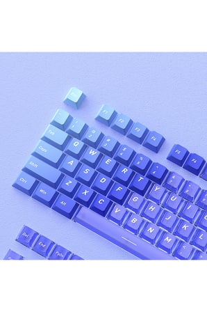Klavye Keycaps Tuş Başlıkları, 153 Tuş, PBT Boya Süblimasyonlu PC Mekanik Klavye Uyumludur.