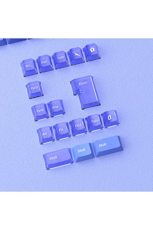 Klavye Keycaps Tuş Başlıkları, 153 Tuş, PBT Boya Süblimasyonlu PC Mekanik Klavye Uyumludur.