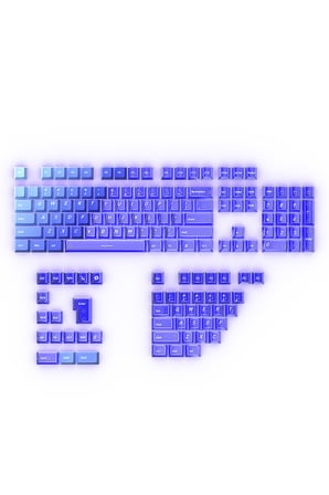 Klavye Keycaps Tuş Başlıkları, 153 Tuş, PBT Boya Süblimasyonlu PC Mekanik Klavye Uyumludur.