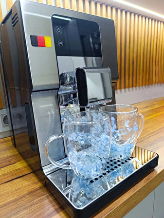 1 Adet Gerçekçi Çiçek Tasarım Çift Cidarlı Cam Kupa, Sıcak ve Soğuk İçecek Bardağı 350 ml